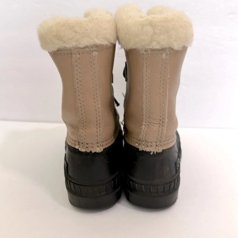 Sorel boots tan and Black size 13 children